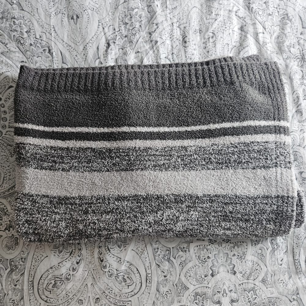 Barefoot Dreams CozyChic Marled Stripe Blanket 45" x 60"